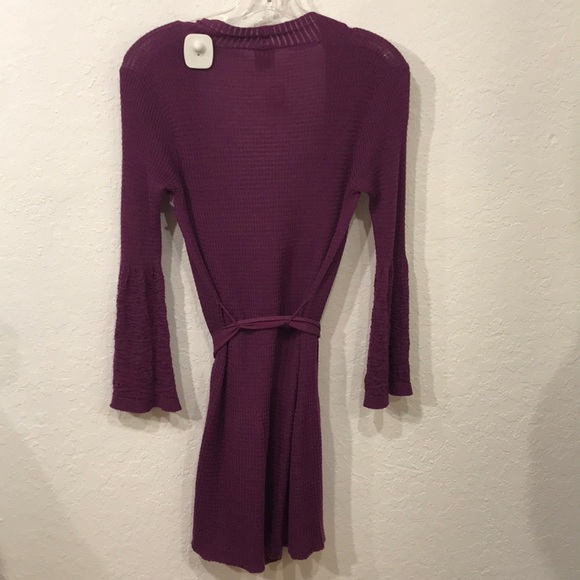 MISSONI open knit long tie waist cardigan thin XS - Picture 5 of 8